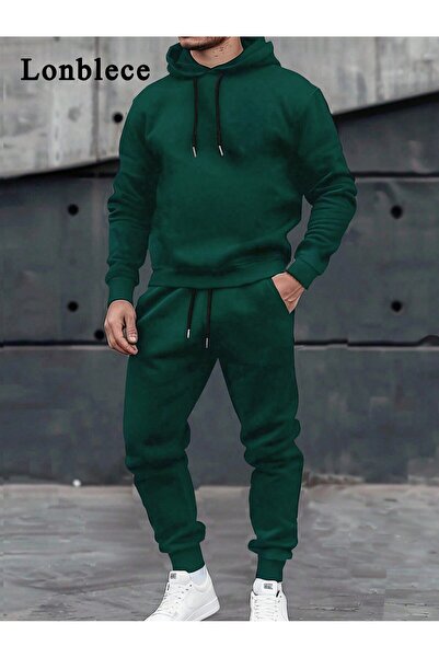 rocassi Set trening pentru bărbați cu glugă supradimensionat