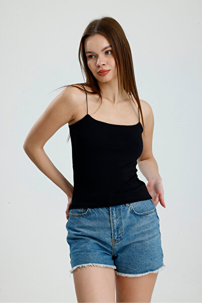 Belinay fashion İp Askılı Atlet Çift Katlı