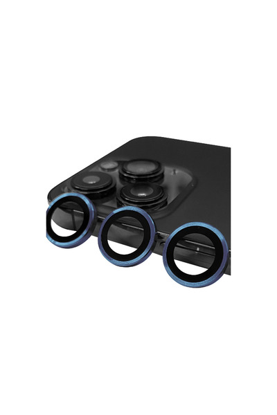 Marsilyan iPhone 15 Pro Max Raze Metal Camera Lens - Navy Blue