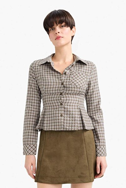 DeFacto A-Line Regular Waist Suede Mini Skirt G3377Ax25Au