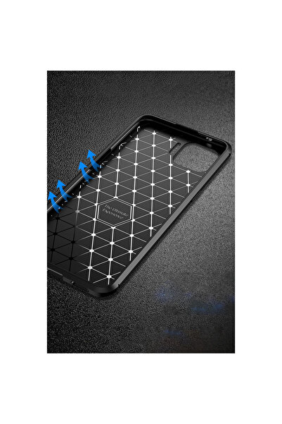 Mepura Oppo Reno 4 Lite Case Auto Focus Carbon Cover - Brown