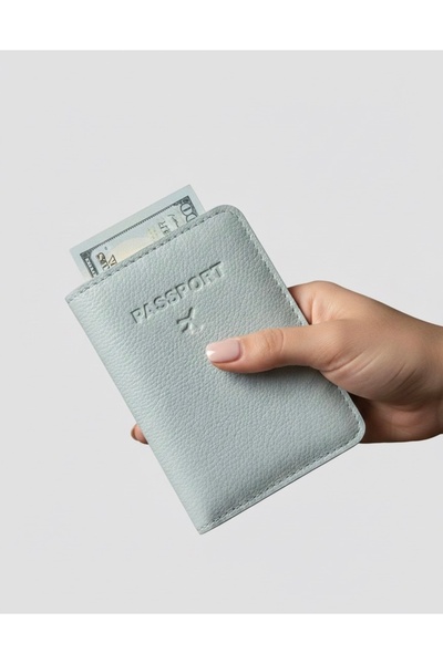 Gempo Vegan Leather Credit Card Holder Passport Case with Money Compartment Passport Holder