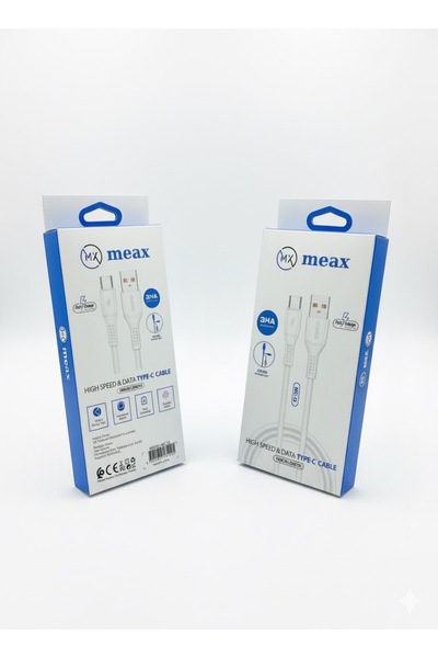meax Yüksek Hızlı Type-C Şarj Kablosu
