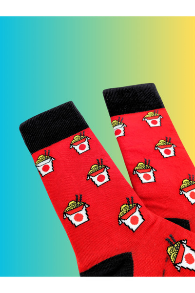 Shuttle Park Special Series Happy Colorful Potato Patterned Chips Socks Fun Comfortable Stylish Design Style Socks