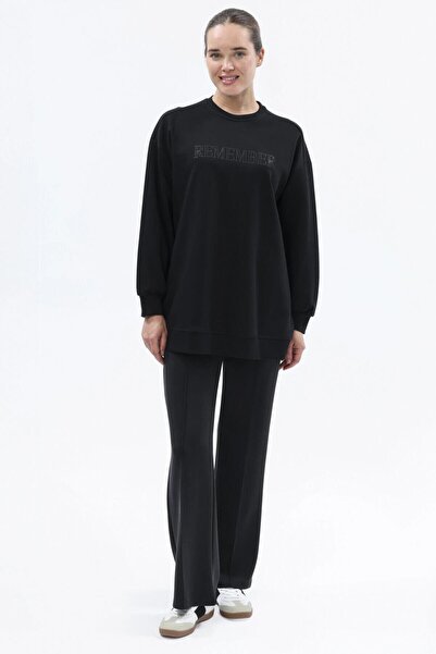 ikollect قميص نسائي من إيكول 0035782 بطباعة توناتون ومرصع بالأحجار