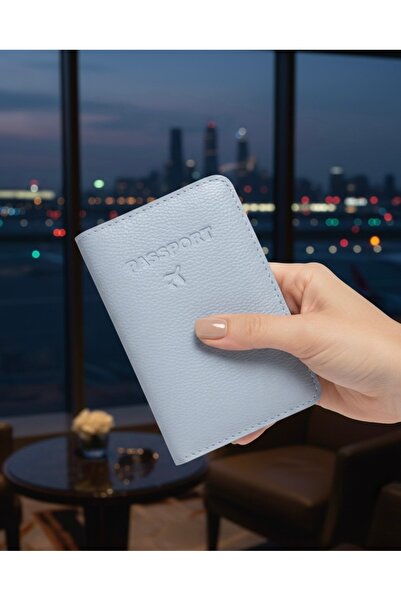 Gempo Vegan Leather Credit Card Holder Passport Case with Money Compartment Passport Holder