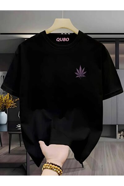 qubo sportswear & company Tricou cu mânecă scurtă, unisex, oversize, din bumbac, cu decolteu rotund
