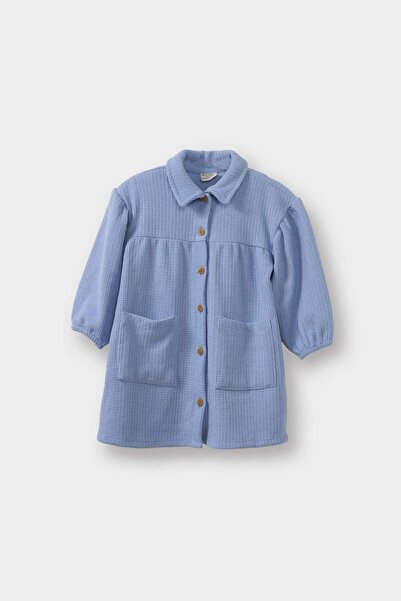 DeFacto Baby Girl Shirt Collar Long Sleeve Dress G5017A525Wn