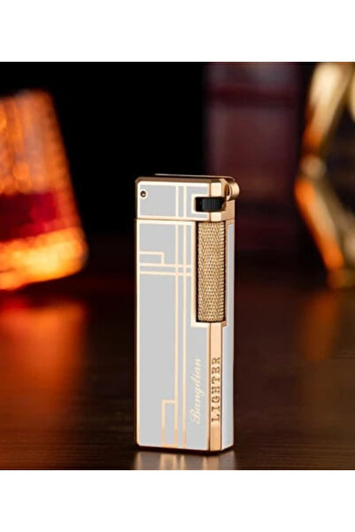 NikaŞ 2025 Yan Sürgülü Gaz Çakmak | Taşlama Tekerlekli Torch Alev High-End Ga...