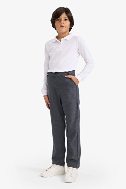 DeFacto Boy's Straight Leg Twill Trousers G5467A825Cw