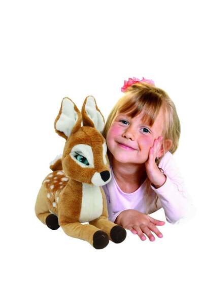 GIOCHI PREZIOSI Interactive Plush Toy with 6 Action Functions, Emotion Pets Praline, 30 CM