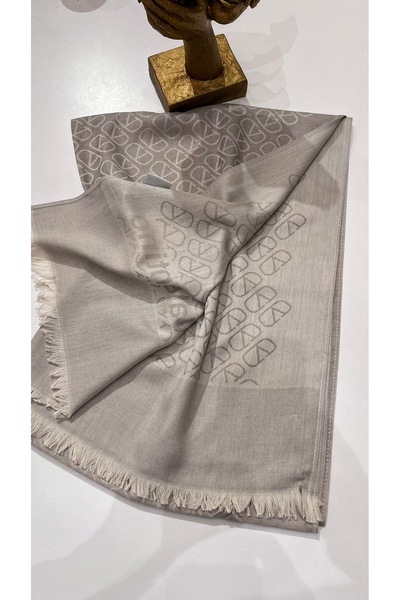 EB SCARF شال من الصوف والقطن المستورد