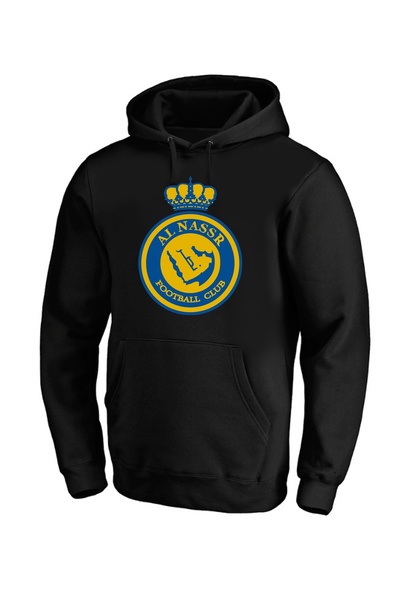 Efendioğlu Design Hooded Saudi Victory Club |   Alnassr F.C Printed Cotton 3 Yarn Fleece-Lined Sweatshirt