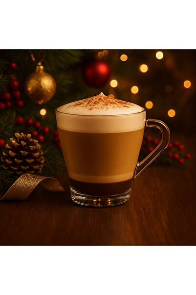 NO BRAND Set of 3 Premium Barista Glass Mugs 280 ml – Cappuccino & Latte Art