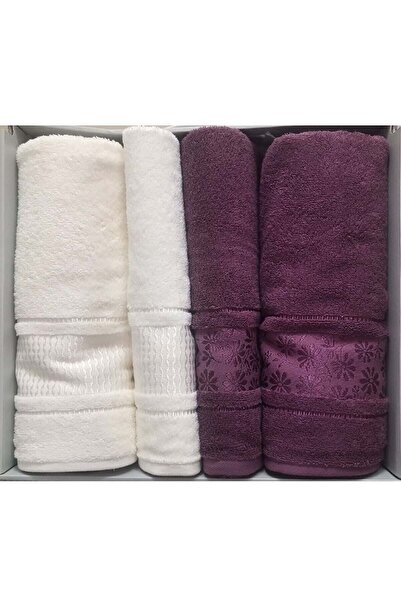 Özdilek 4-dijelni najbolji set za kupanje, set peškira za kupanje - krem boje...