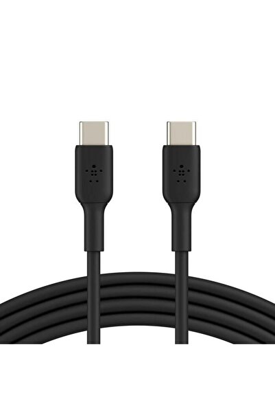 Belkin كابل شاحن سريع BoostCharge USB-C إلى USB-C، 2 متر أسود - شحن سريع لهات...