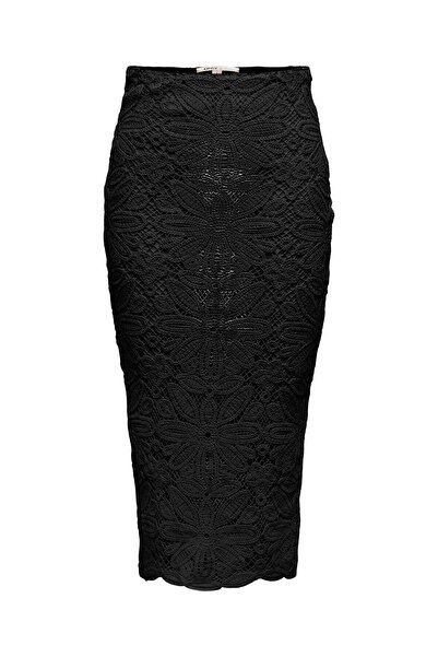 ONLY Onlalberte Mw Long Skirt Wvn Women's Black Skirt - 15344887