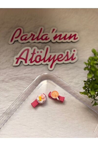 SOFT Дівчача 3D-затискачка з подвійною шпилькою, солодка і кавова