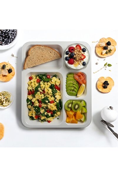 cc bin shihon 5-piece melamine breakfast plate, healthy and break-resistant, 33*28 cm