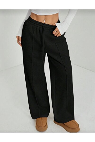 LACKH بنطلون رياضي واسع الساقين مريح للارتداء من سيمايلي