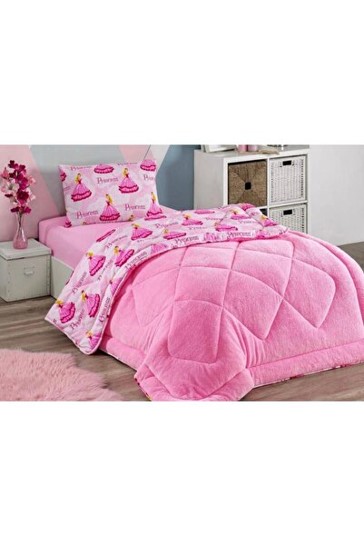 Arma Concept Single Princess Patterned Girl's Wellsoft Quilt 155X215 + 1 Pillowcase