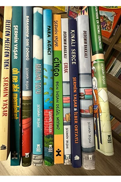 Scholastic Şermin Yaşar Çocuk Kütüphanesi - En Sevilen 10 Kitap (Dedemin Bakkalı-Abartma Tozu-Cingo)