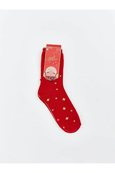 LC Waikiki New Year's Themed Girls' Socks 3-Piece (W5)