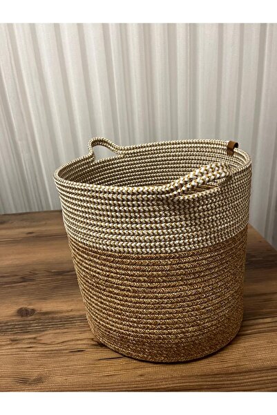 eftlyhome Jute, Toy Basket, Teddy Bear, Gift, Design, Room, Dowry Basket, Pet, Multi-Purpose Basket