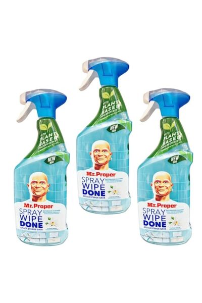 Mr Proper Set of 3 Mr. Proper Spray Wipe Done, 800 ml, Alpine Scent – Immediate Cleaning