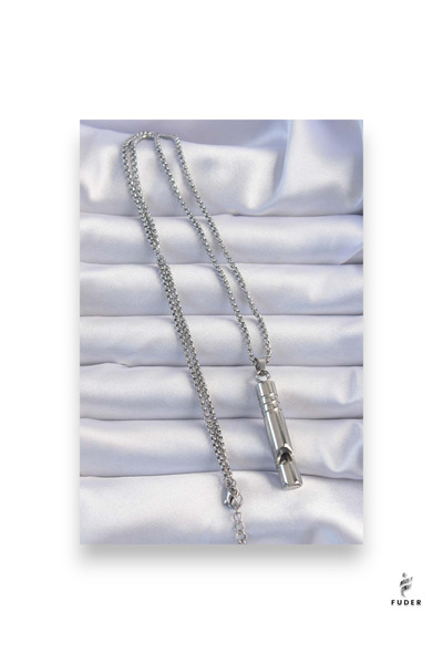 FUDER Emergency Whistle 316L Steel Does Not Tarnish High Decibel Necklace Unisex