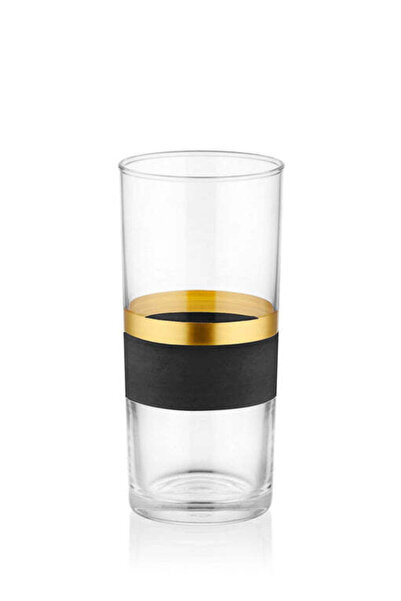 Asi Home 6-Piece Glasses Set, Black Gold, GLW 0008