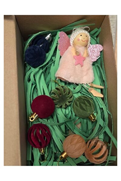 OEM Christmas Tree Decoration – Fluffy Angel with Baubles