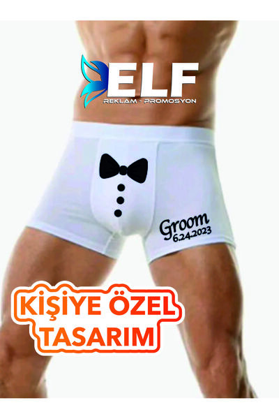 ELF REKLAM Kişiye Özel Damat Boxer