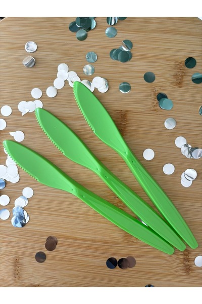Öztürkpartievi Plastic Knife 25 Pieces Green