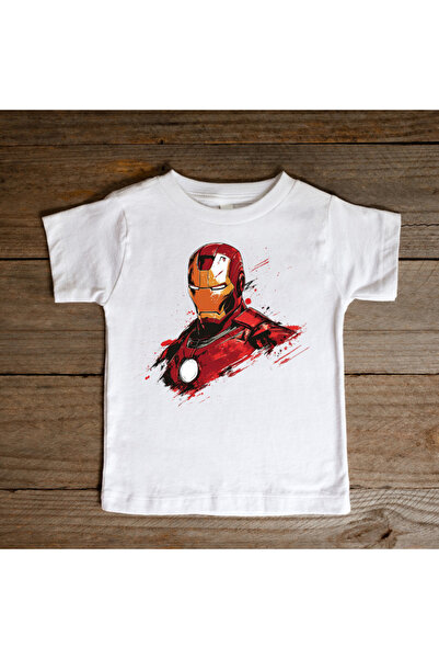 matelio Iron Man Heroic Splash Kids T-shirt