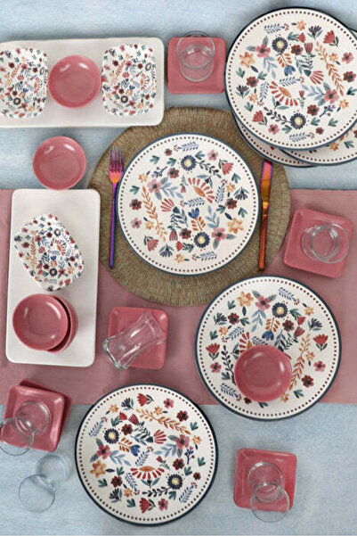 Asi Home Breakfast Tableware Set 30 Pieces, Spring Time Ceramic