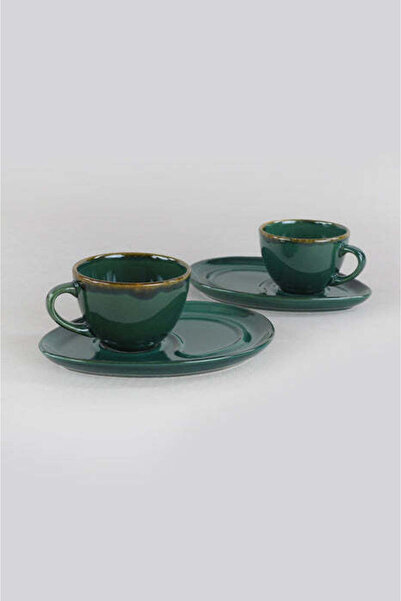 Asi Home Coffee Cup Set (4 Pieces) Verdenites Ceramic 9.2 x 9.2 x 6.9 cm