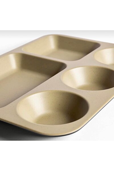 cc bin shihon 5-piece melamine breakfast plate, healthy and break-resistant, 33*28 cm