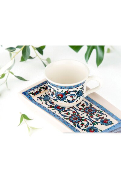 E orient Single Coffee Presentation Cup Set with Topkapı Tile Pattern