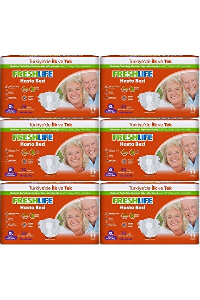 Freshlife Adult Diaper with Waist Band XL - Extra Large - Extra Large 180 Pieces (6Pk*30)