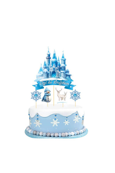 Öztürkpartievi Karlar Ülkesi Elsa Frozen Konsept Pasta Kürdanı