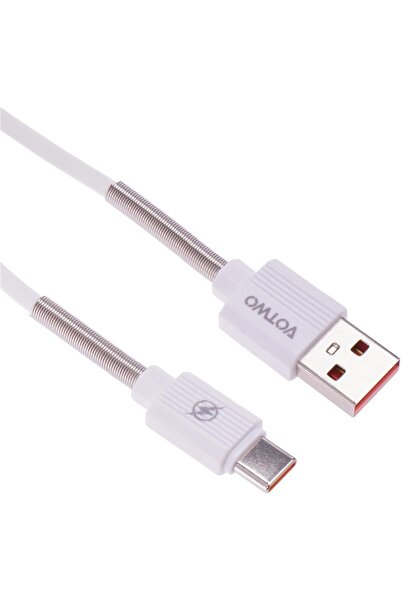 VOTWO CB-02 2.4A USB Type-C Spring Charging Cable