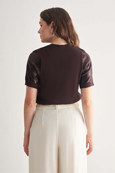 UTOPIAN Payetli Triko Bluz