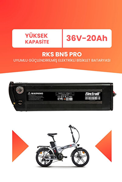 ELECTROLL RKS BN5 PRO Uyumlu 36V 20Ah (Yüksek Kapasite) Güçlendirilmiş Elektr...