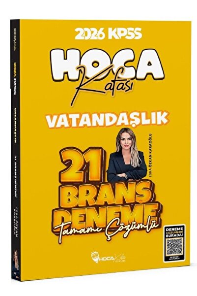 Hoca Kafası Yayınları Hoca Kafası 2026 KPSS Vatandaşlık 21 Deneme Çözümlü - E...