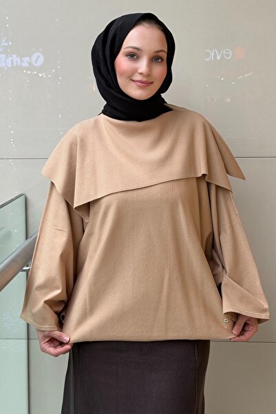 Ghisa Scarf Collar Wool Knitwear Tunic