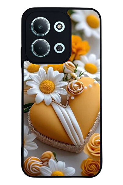 Aksel Kılıf متوافق مع Xiaomi Redmi 15C مطبوع ، أسود غير لامع، سيليكون ناعم، و...