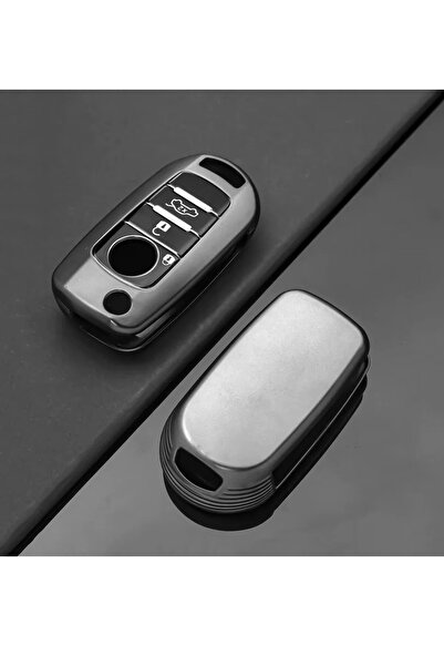 BsElektronik Husă pentru chei din silicon cu design gri Fiat Egea