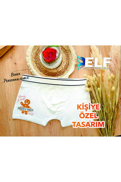 ELF REKLAM Kişiye Özel Kurabiyeli Boxer