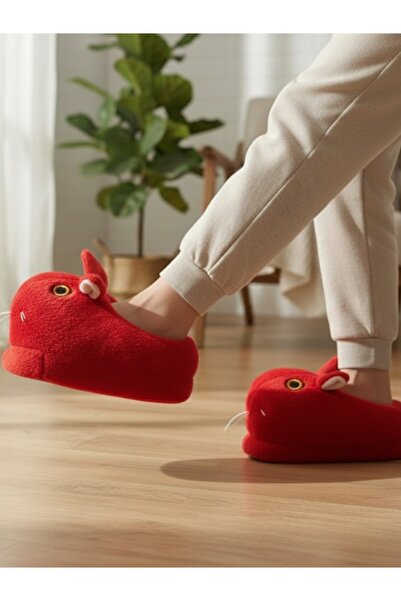 casso High Quality Soft Non-Slip Sole Cute Animals Plush House Slippers Home Boots